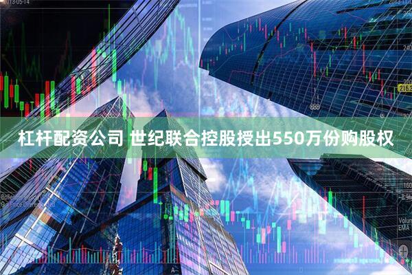 杠杆配资公司 世纪联合控股授出550万份购股权