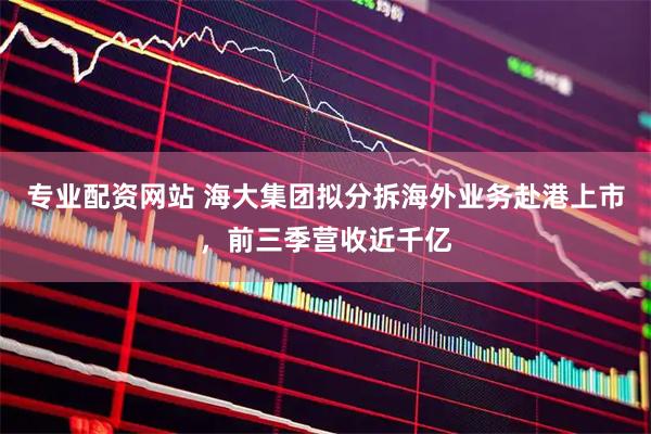 专业配资网站 海大集团拟分拆海外业务赴港上市，前三季营收近千亿